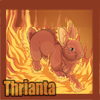 Icon avatar of a Thrianta rabbit (fire of the fancy).